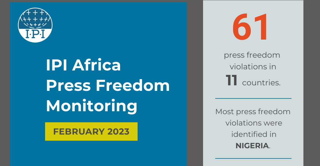 IPI monitoring: Journalists in Nigeria, DRC face continuing attacks