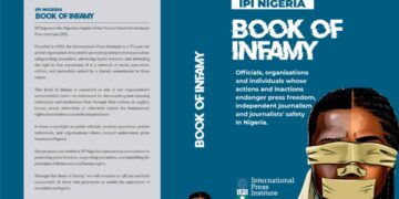 IPI Nigeria to expose violators of press freedom in novel “Book of Infamy”